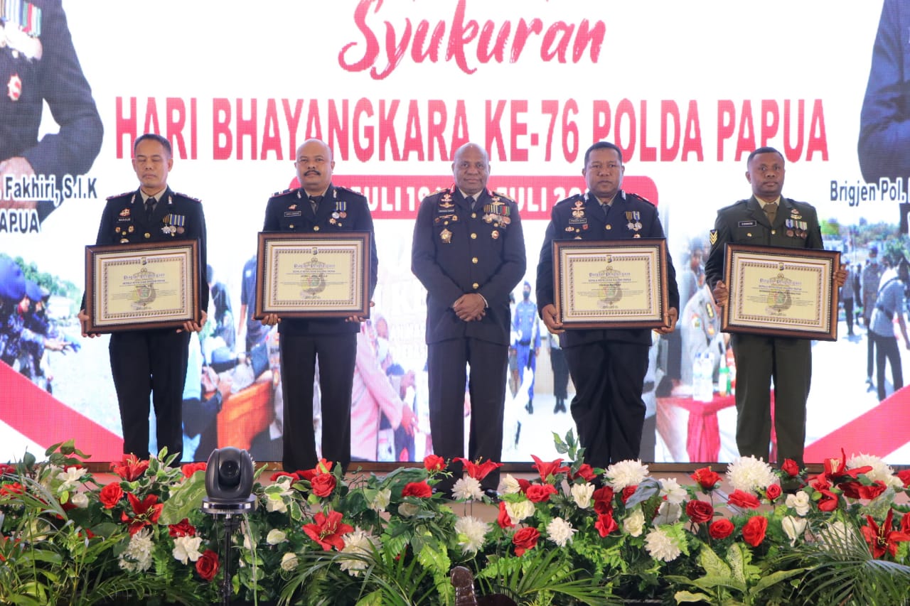 Polda Papua Gelar Syukuran Hari Bhayangkara Ke-76 Tahun 2022
