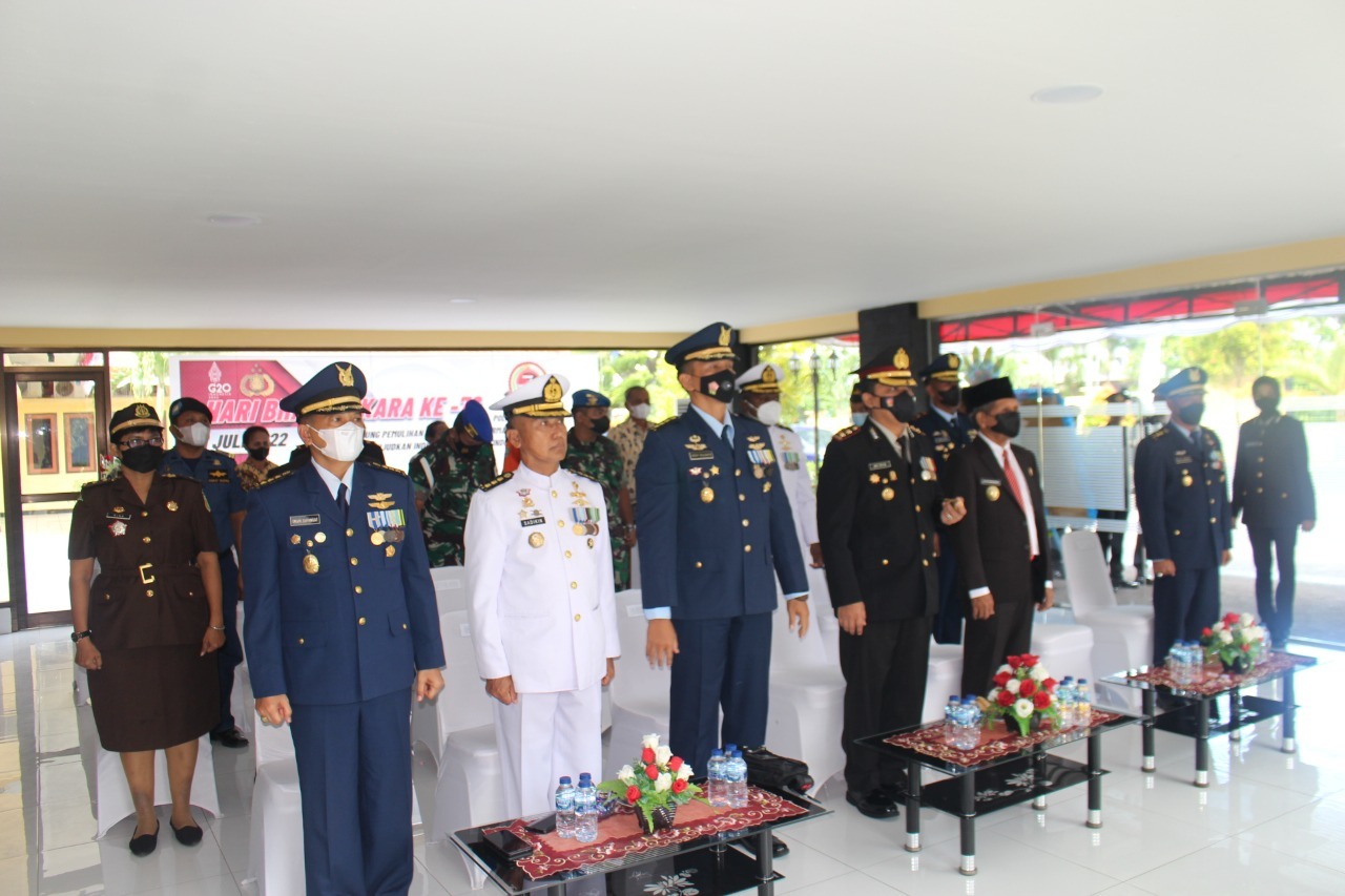 Puncak Peringatan Hari Bhayangkara ke-76 di Biak Dihadiri Forkopimda dan Pimpinan TNI