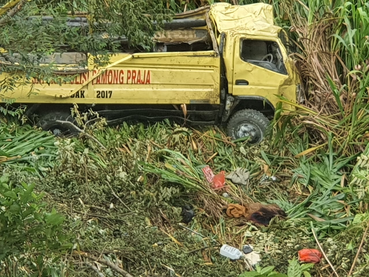 Polisi Tangani Kasus Kecelakaan Kendaraan Dinas Milik Satpol PP Kabupaten Puncak Jaya
