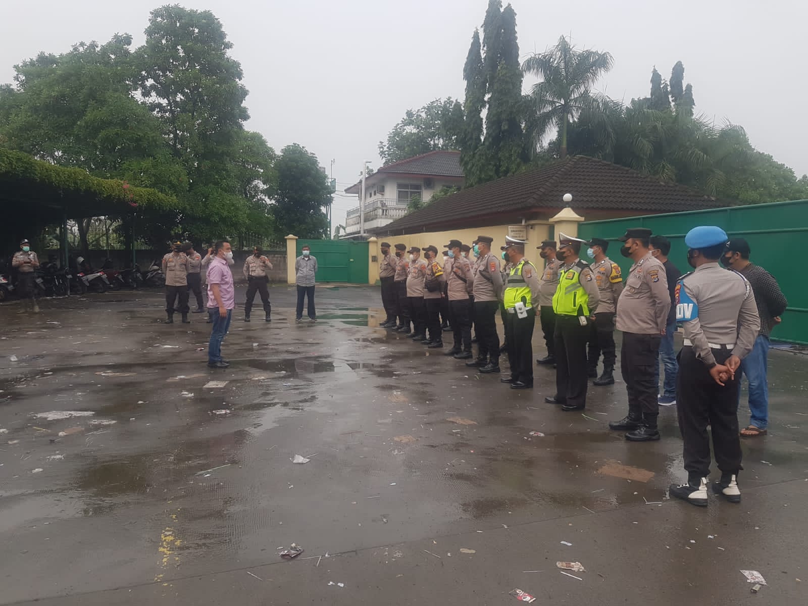 Apel Pengamanan Aksi Unjuk rasa hari Ke-3 oleh Serikat Pekerja Karyawan/ti PT. Shyang Fung Tian yang tergabung dalam PUK FSBM