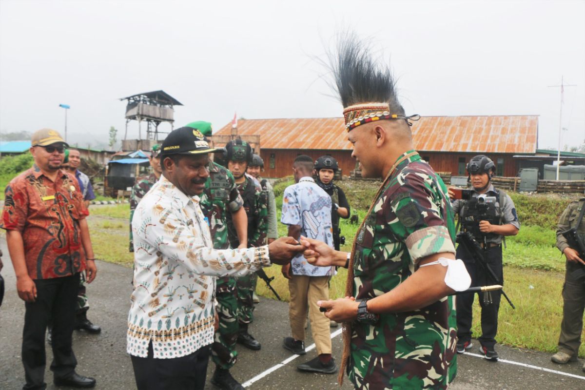 Kenyam Menjadi Tempat Kunker Pertama Brigjen TNI J.O. Sembiring