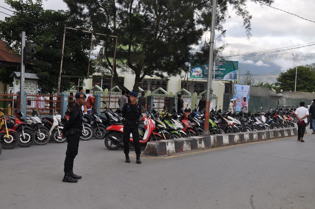 Polres Jayawijaya Amankan Kegiatan Sholat Idul Adha 1443 H