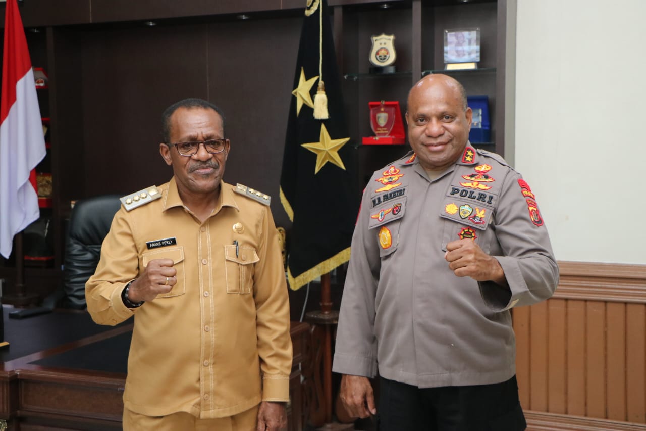 Bahas Situasi Kamtibmas, Penjabat Walikota Jayapura Sambangi Kapolda Papua