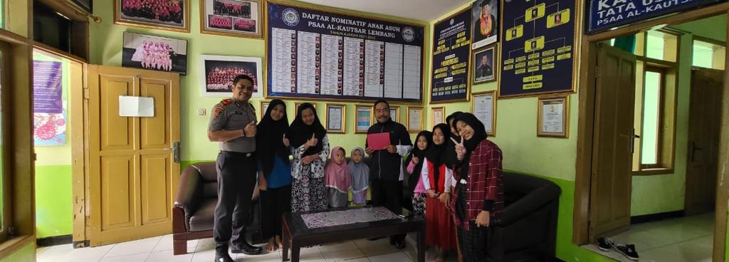 Serdik Pokjar XIII Sespim Polri Berikan Bantuan Sembako kepada Yayasan Al – Kautsar Lembang