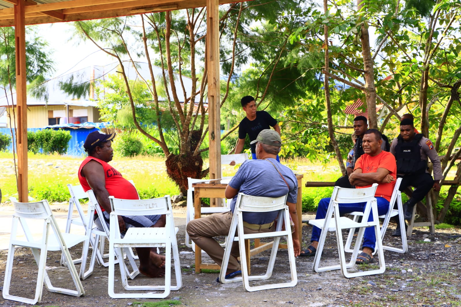Pererat Tali Silaturahmi, Kapolres Yalimo Sambangi Tokoh Adat