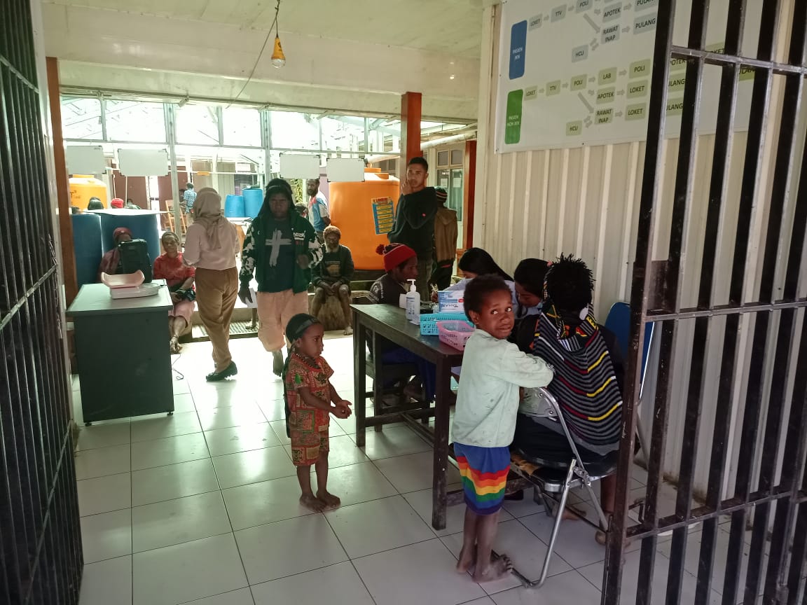 KBO Binmas : Aktivitas Pelayanan Kesehatan di Puskesmas Ilaga Berjalan Normal