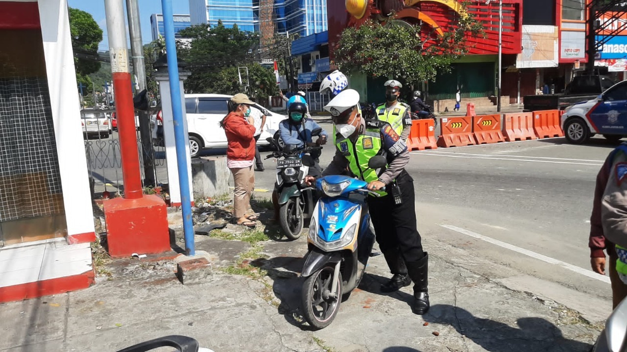 Gelar Razia Tekan Curanmor, Sat Lantas Polresta Jayapura Dapati 31 Pelanggar Lalulintas