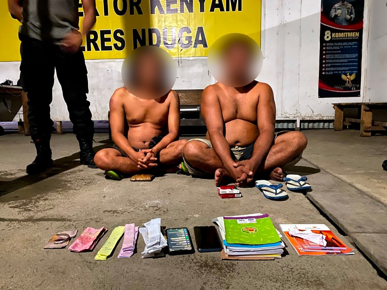 Berantas Perjudian Dalam 1 Hari Polres Nduga Tangkap 2 Bandar Togel Online