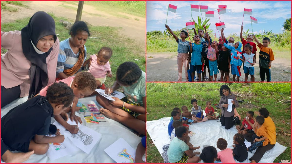 ‘GABUS’, Belajar Bersama Polwan Jayapura di Bulan Kemerdekaan