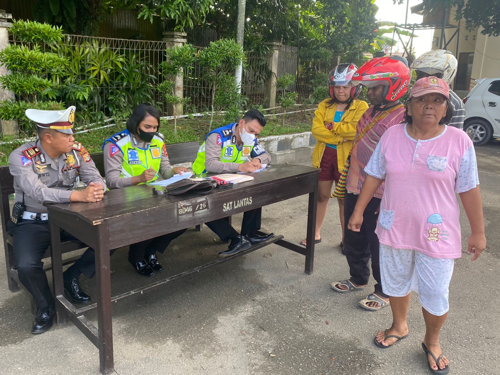 Razia Kendaraan Di Nabire, Puluhan Pelanggar Terjaring