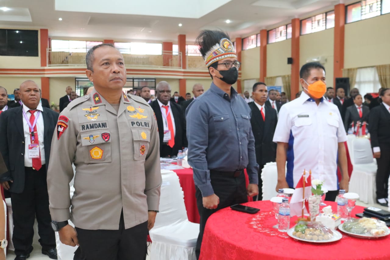 Wakapolda Papua Hadiri Pembukaan Pemantapan Nilai-Nilai Bagi Komponen Bangsa di Provinsi Papua Tahun 2022