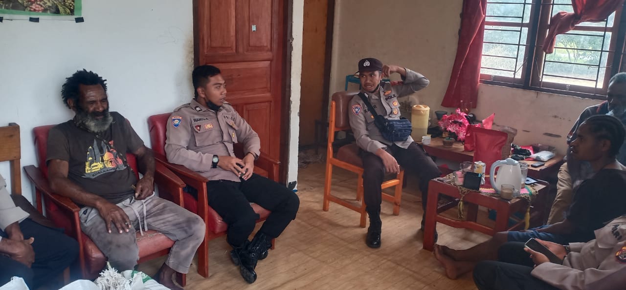 Bersama Tokoh Masyarakat, Binmas Noken Jayawijaya Himbau Jaga Kamtibmas
