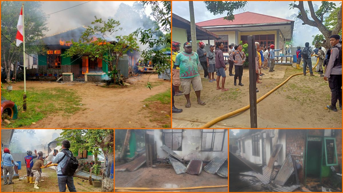Polres Merauke Tangani Kasus Kebakaran Rumah di Jalan Mangga Dua Kabupaten Merauke
