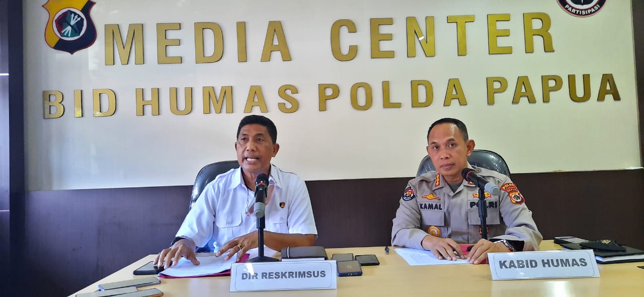 Dit Krimsus Polda Papua Tetapkan Dua Tersangka Kasus Korupsi Penyalahgunaan Dana Hibah Yaleka Maro – Papua di Kabupaten Mappi.