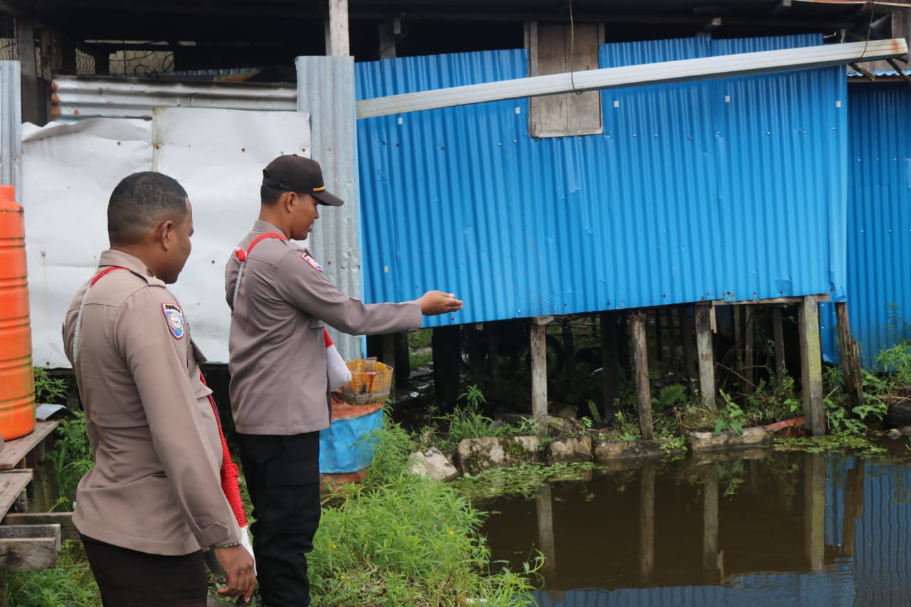 Binmas Noken Polres Nduga Tinjau Spot Perikanan Milik Bapak Steven Didiway