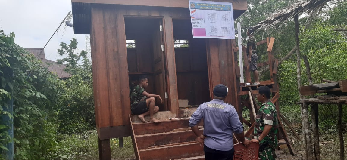 Dinas Pemberdayaan Masyarakat dan Kampung Tinjau Pelaksanaan TMMD Reg Ke-114 di Kp. Atapo