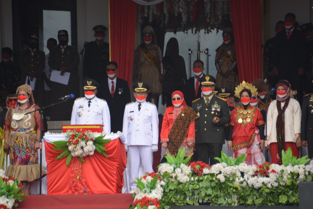 Komandan Korem 174/ATW Merauke Hadiri Detik-Detik Proklamasi Kemerdekaan RI Ke-77