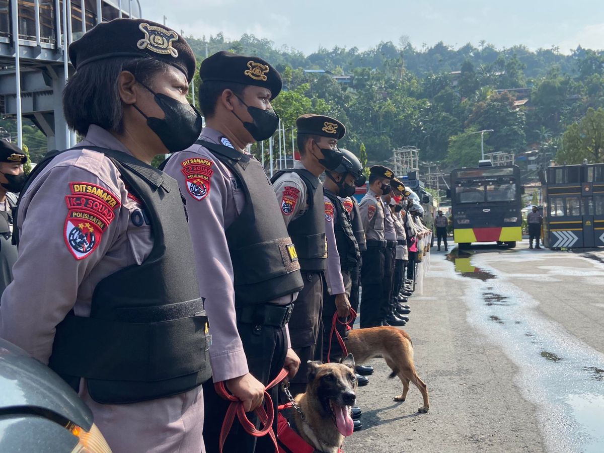 Dit Samapta Polda Papua Gelar Apel Pengecekan Personel dan Sarpras