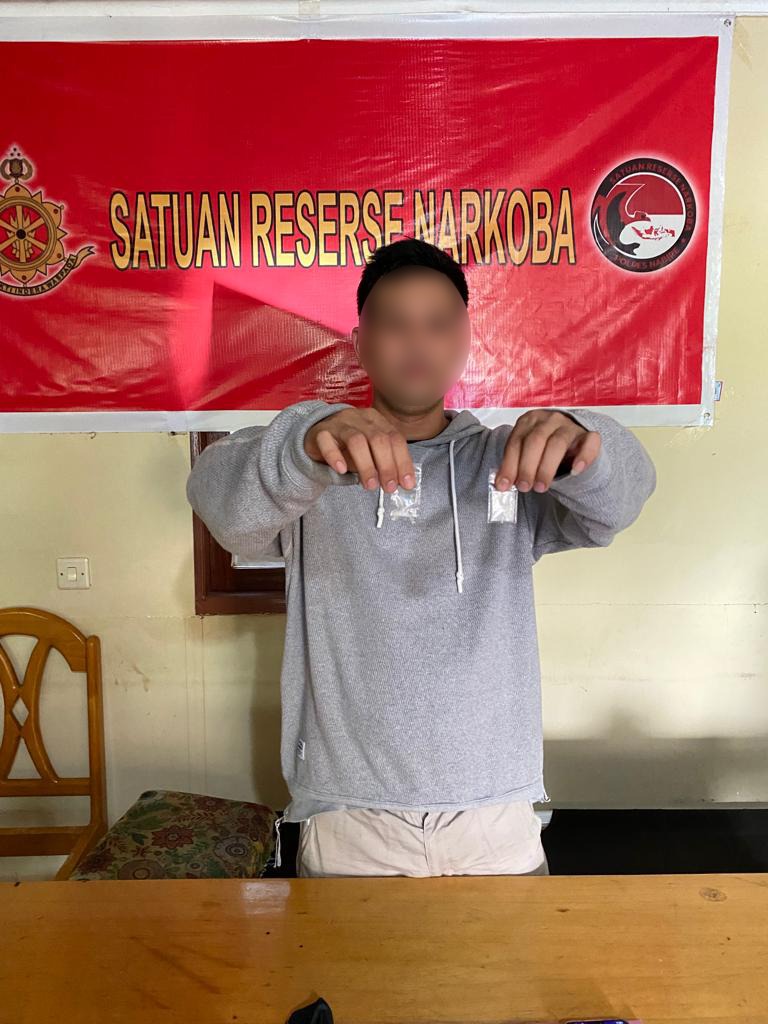 Polisi Amankan Pelaku Penyalahgunaan Narkotika Jenis Sabu di Nabire