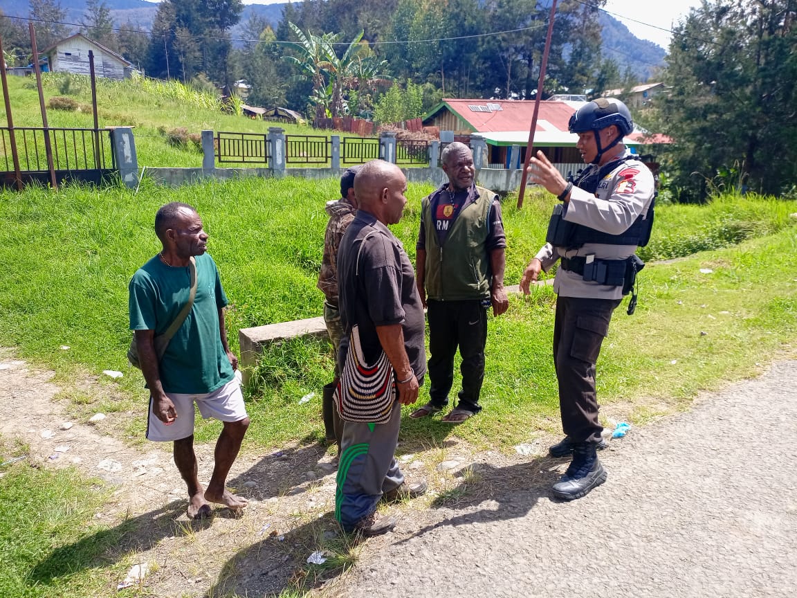 Jaga Kamtibmas di Puncak Aman dan Kondusif, Satgas Preventif Laksanakan Patroli Dialogis