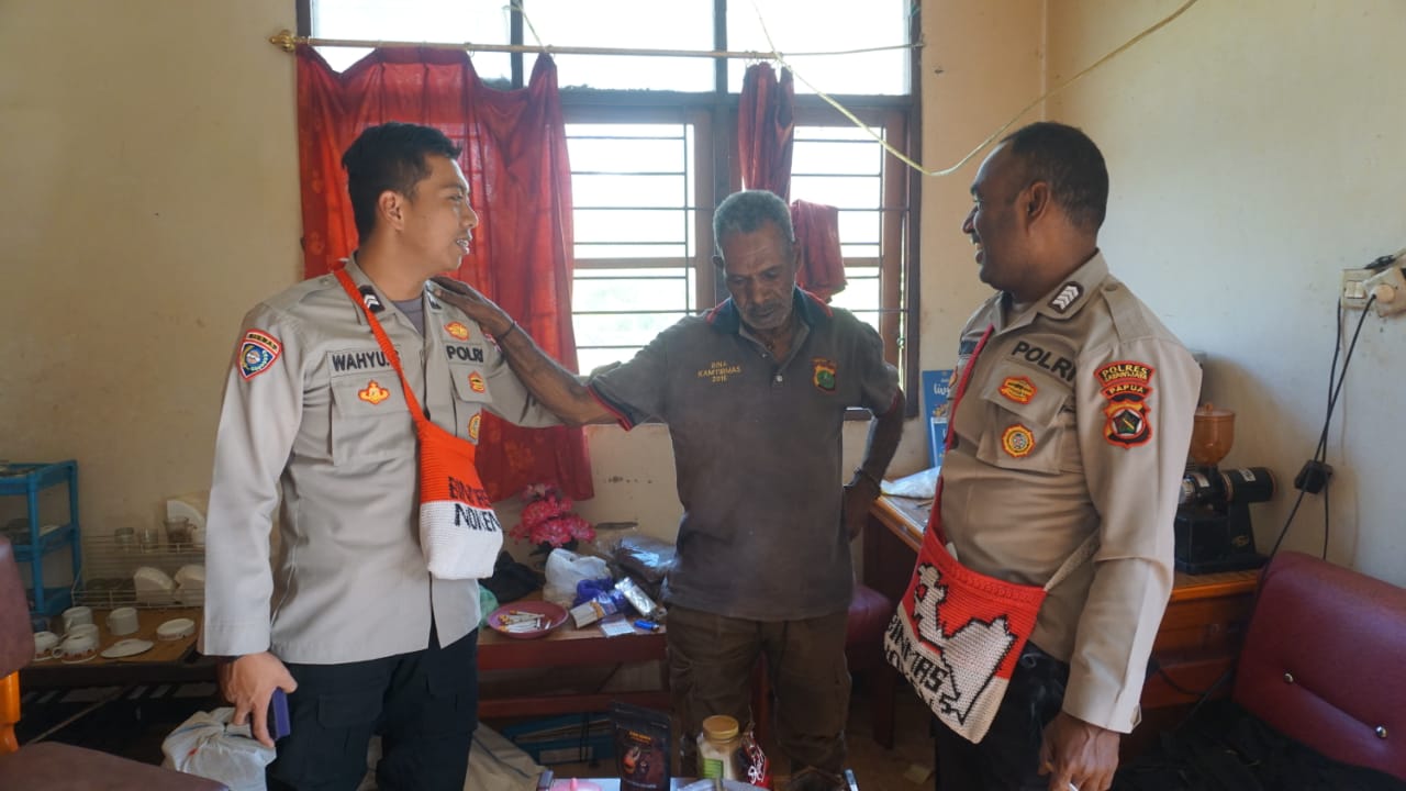 Binmas Noken Sambangi Petani Kopi Yang Sukses di Wilayah Pegunungan Tengah Papua