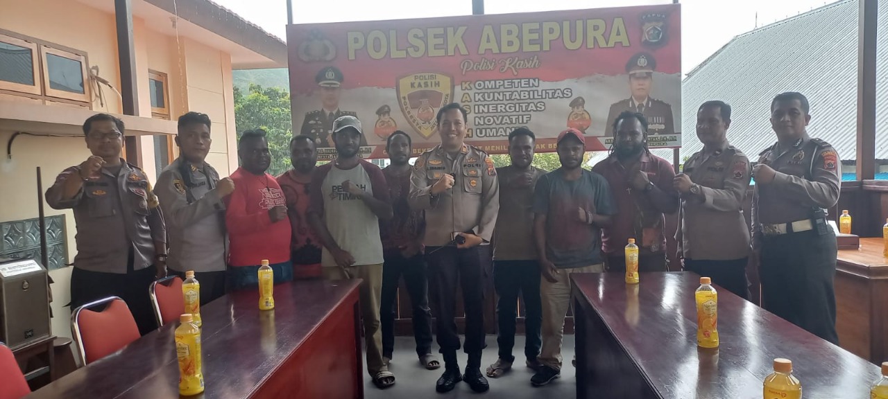 Kapolsek Abepura Gandeng Asrama Nayak I Abepura Bersinergi Menjaga Kamtibmas Dengan Kasih