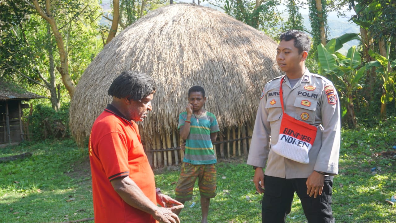 Kepala Kampung Megapura Apresiasi Kinerja Binmas Noken Dalam meningkatkan Kesejahteraan Rakyat Papua