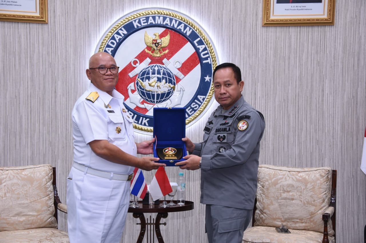 Kepala Bakamla RI Terima Courtesy Call Komandan Thai MECC