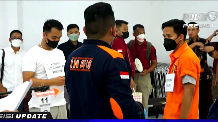 51 adegan Rekonstruksi diperagakan kasus kematian Brigadir J