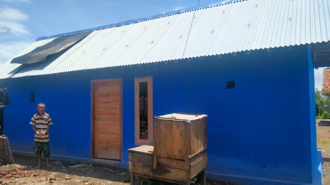 Alhamdulillah, Rumah Pria Tua Banyuwangi Selesai Dibangun Perusahaan Tambang