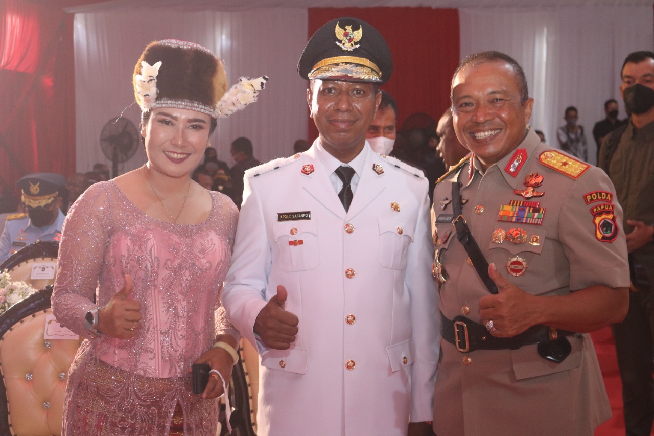 Wakapolda Papua Hadiri Peresmian dan Pelantikan 3 Penjabat Daerah Provinsi Baru