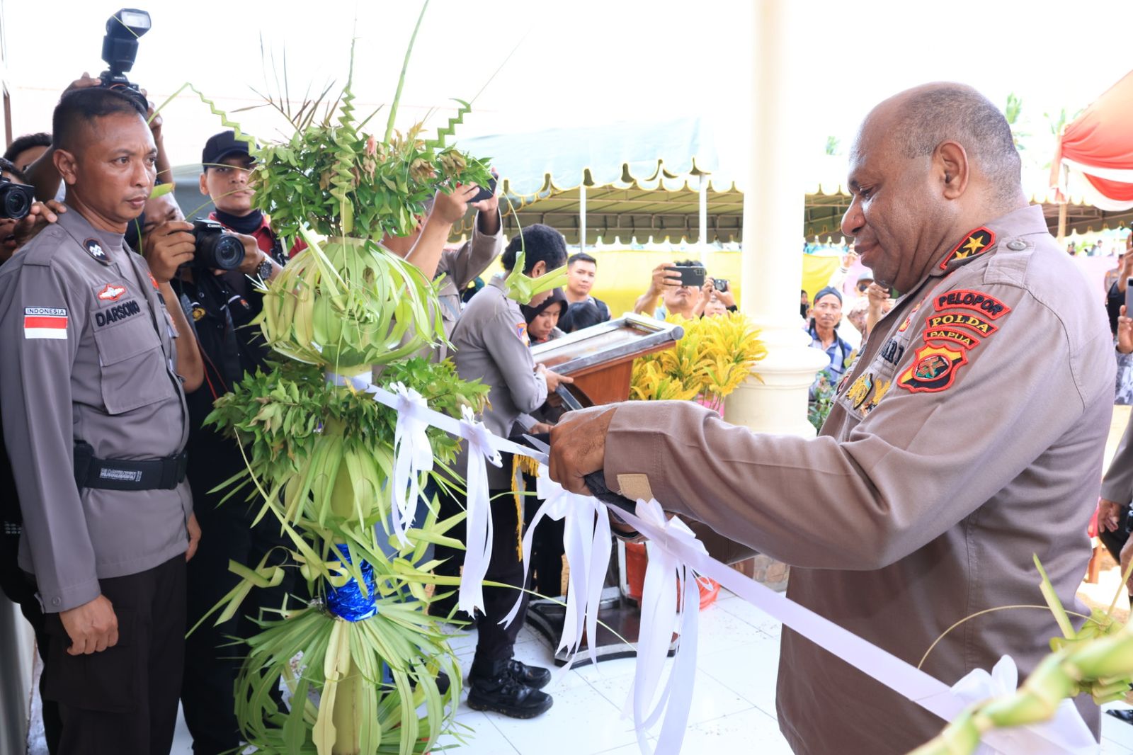 Kapolda Papua Resmikan Mako Polsubsektor Sumbangsih Semangga