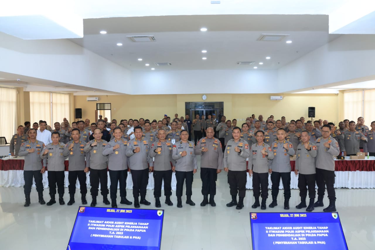 Kapolda Papua Membuka Taklimat Awal Audit Kinerja Tahap II Itwasum Polri di Polda Papua