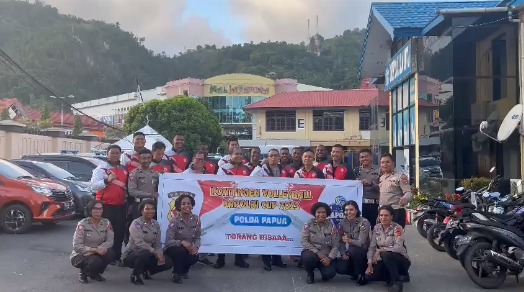 Irwasda Polda Papua Lepas Kontingen Bola Voli Kapolri Cup 2023