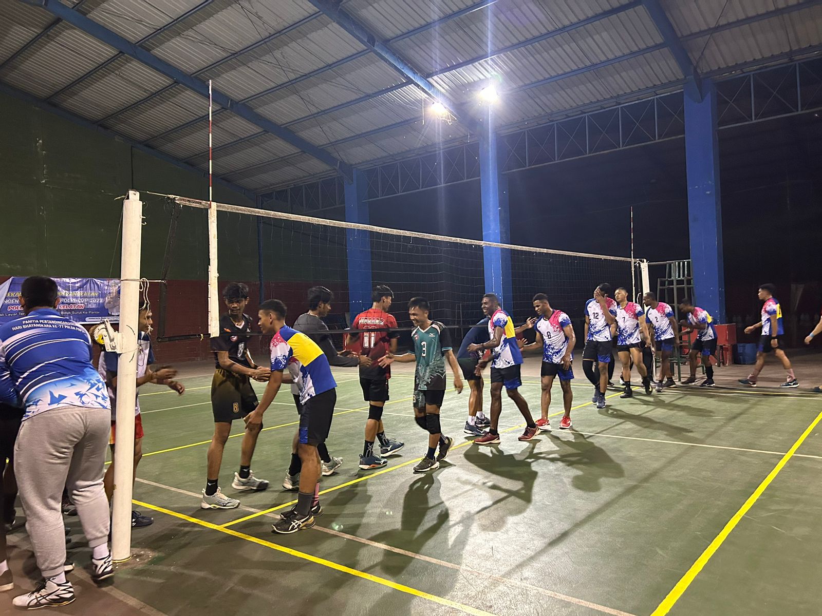 Uji Coba di Makassar, Tim Bola Voli Polda Papua Toreh Kemenangan