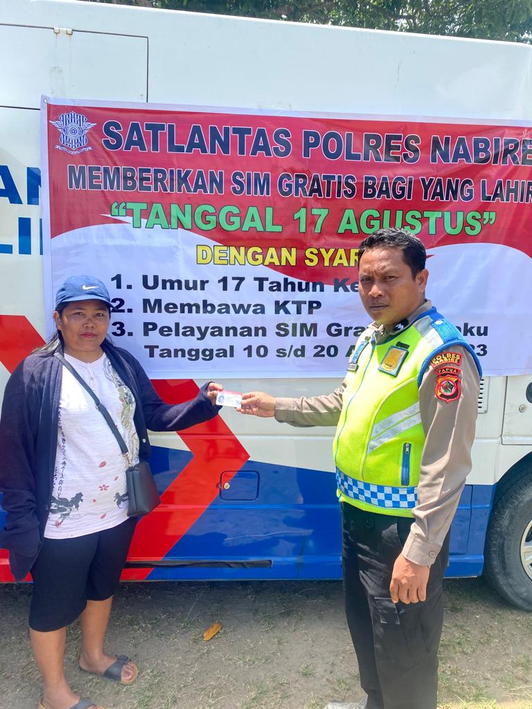 HUT RI ke-78, SIM Gratis Bagi Masyarakat Lahir Tanggal 17 Agustus