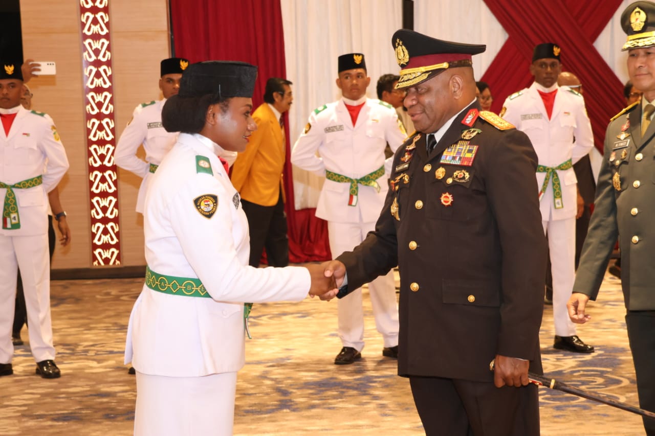 Kapolda Papua Hadiri Upacara Pengukuhan Paskibaraka Tingkat Provinsi Papua