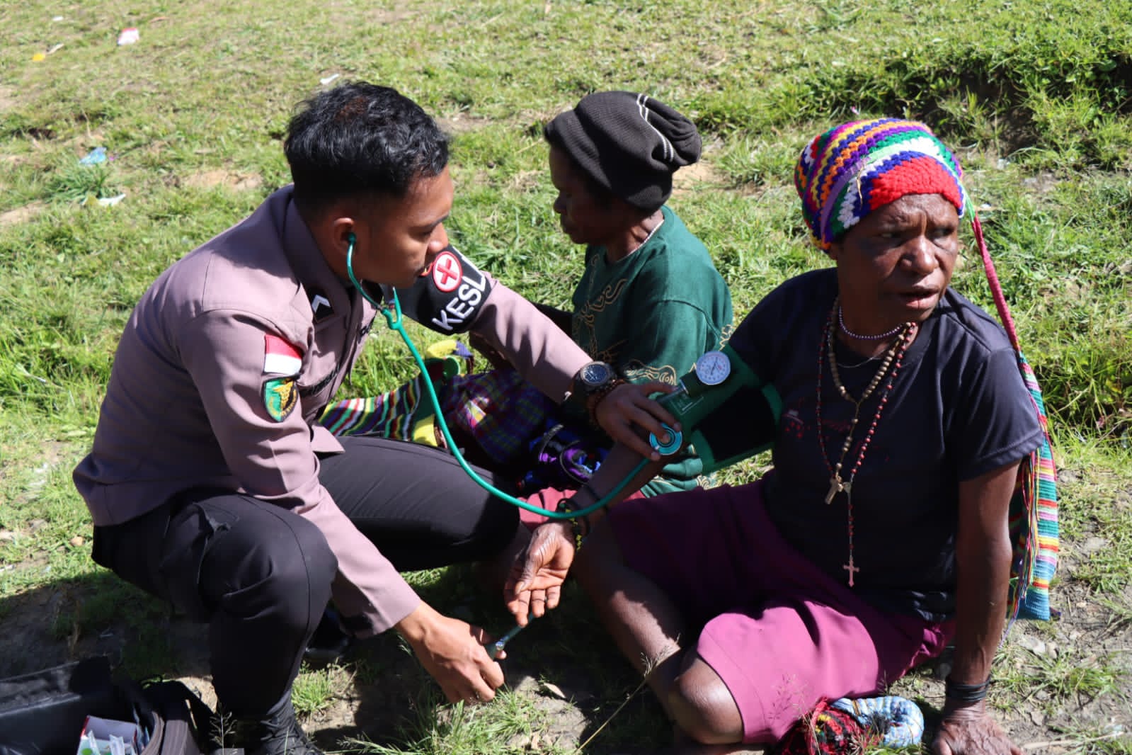 Pelayanan Kesehatan Keladi Sagu Polri Sentuh Masyarakat di Daerah Terpencil Papua Tengah