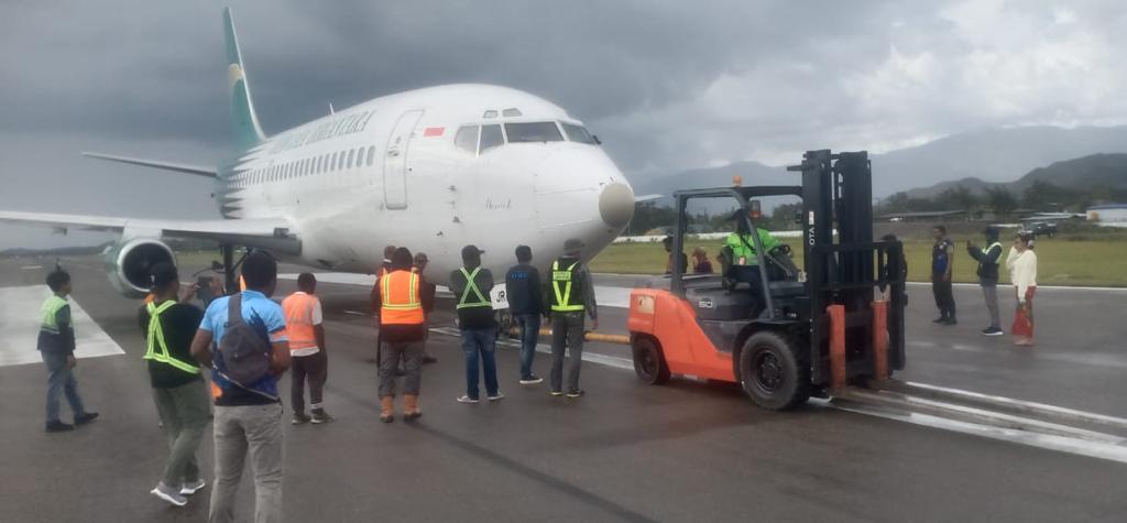 Polisi Tangani Kasus Crash Landing Pesawat Cargo Jayawijaya di Bandara Wamena