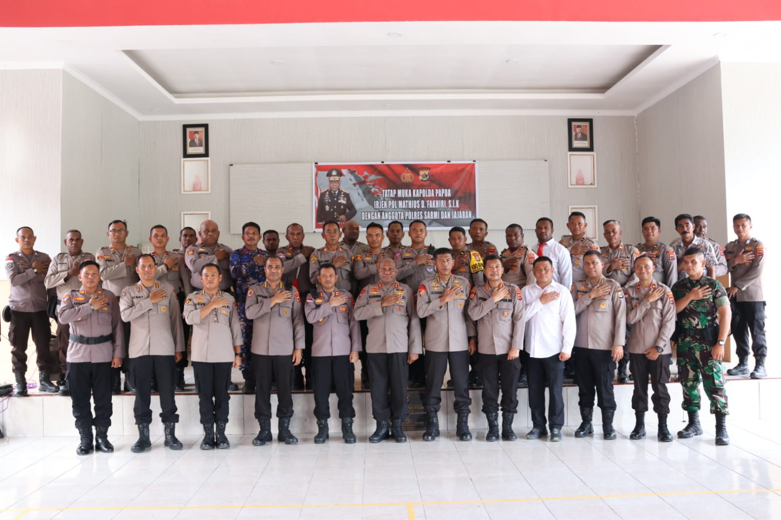 Kapolda Papua Lakukan Tatap Muka Bersama Personel Polres Sarmi