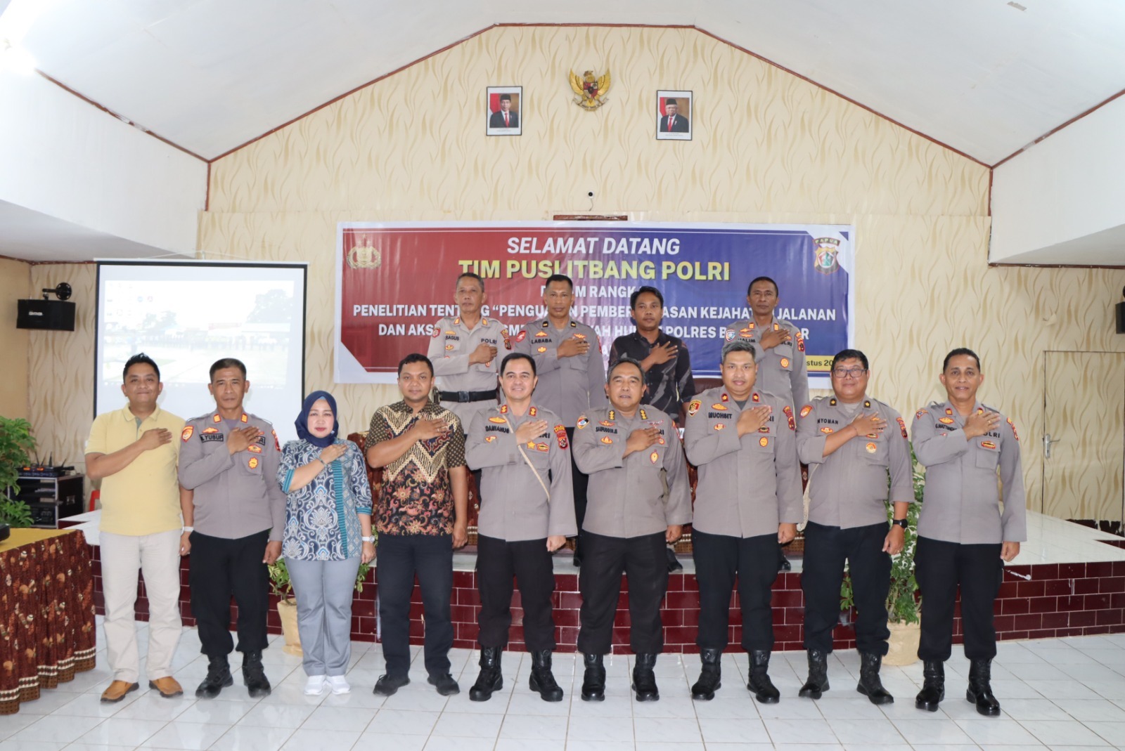 Tim Puslitbang Polri Teliti Penguatan Pemberantasan Kejahatan Jalanan dan Aksi Premanisme di Wilayah Polres Biak Numfor