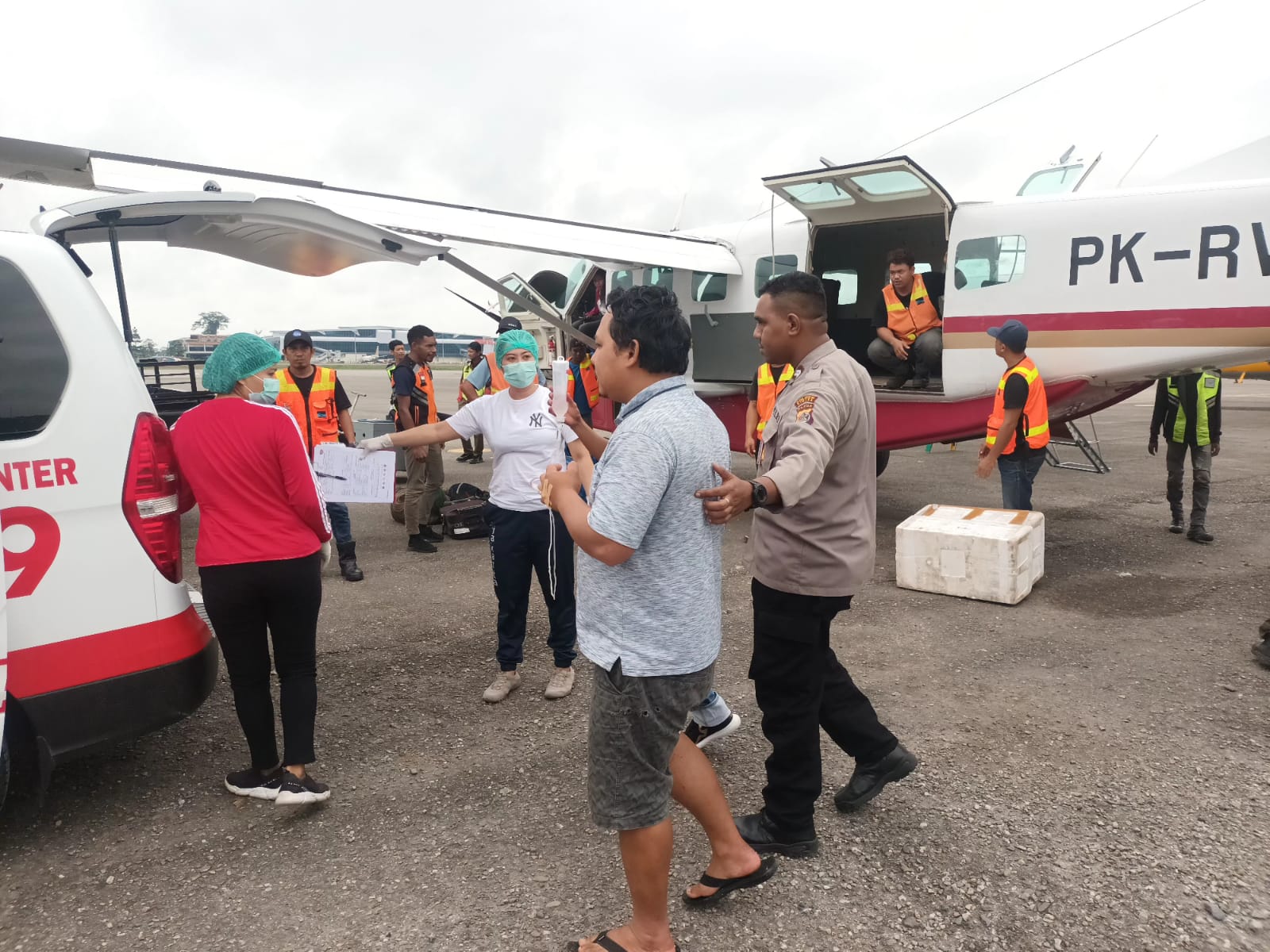Korban di Evakuasi ke RS Mitra Masyarakat Timika
