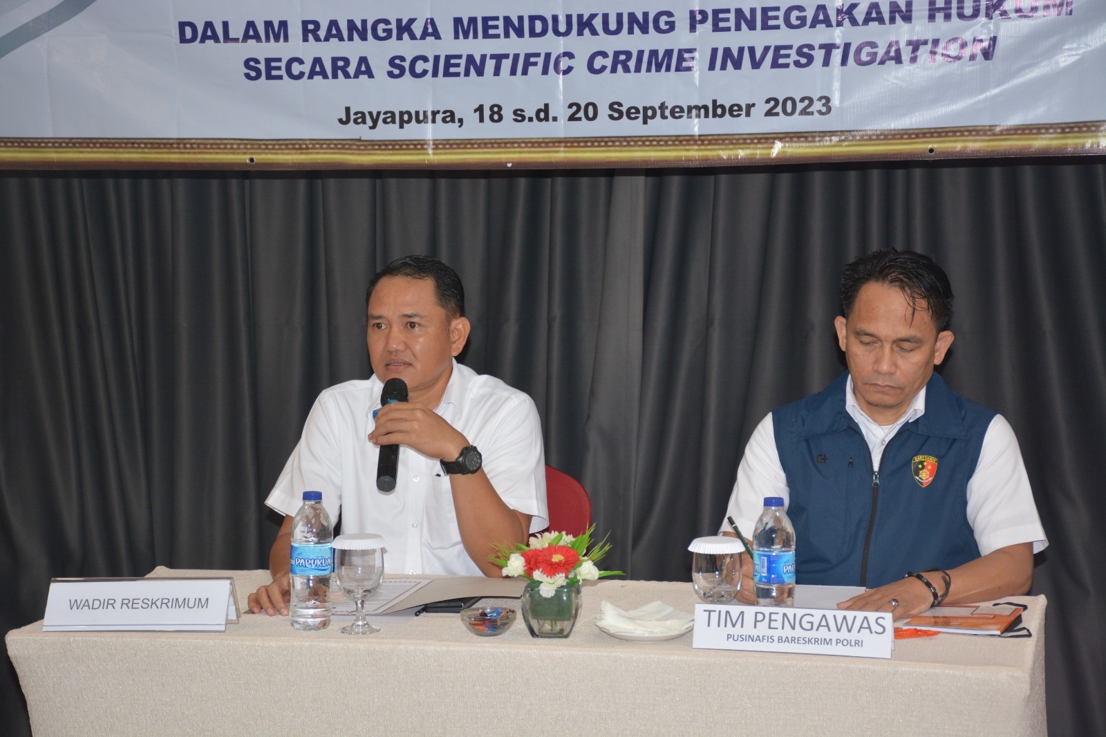 Tim Pengawas Pusinafis Bareskrim Polri Berikan Pelatihan Sistem Digitalisasi AK-23 Online kepada Personel Reskrimum Jajaran Polda Papua