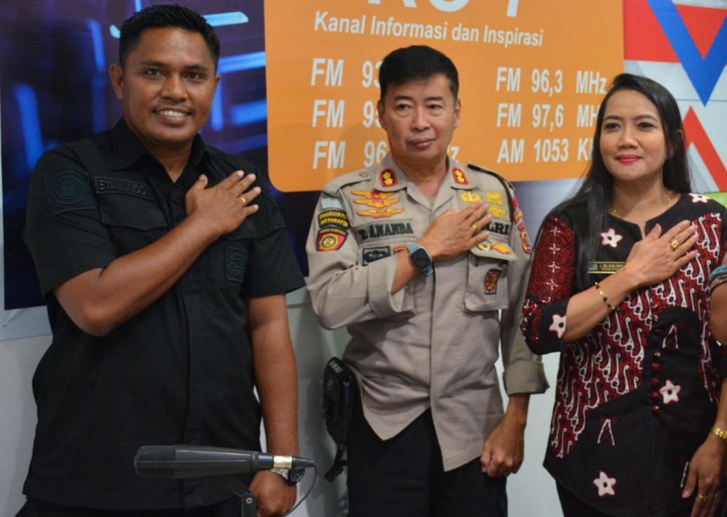 Dialog Interaktif di Stasiun RRI, Wadir Samapta Polda Papua Bahas Penanganan Kejahatan Jalanan