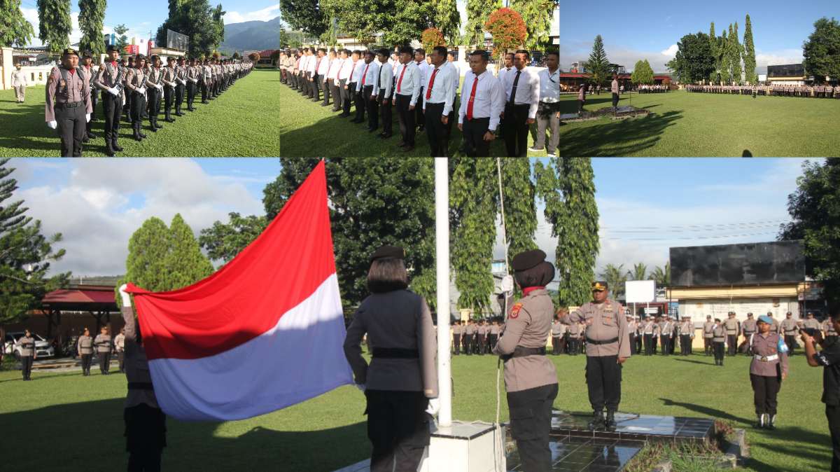 Polres Jayapura Laksanakan Upacara Hari Kesadaran Nasional Setiap Bulannya