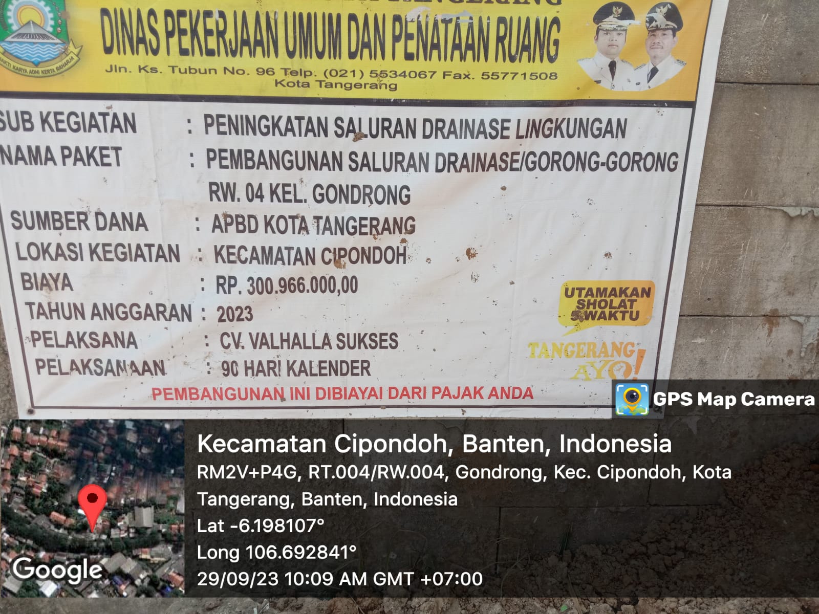 Galian draenase pemasangan U-Ditch Tidak Sesuai spekifikasi teknis Asal jadi