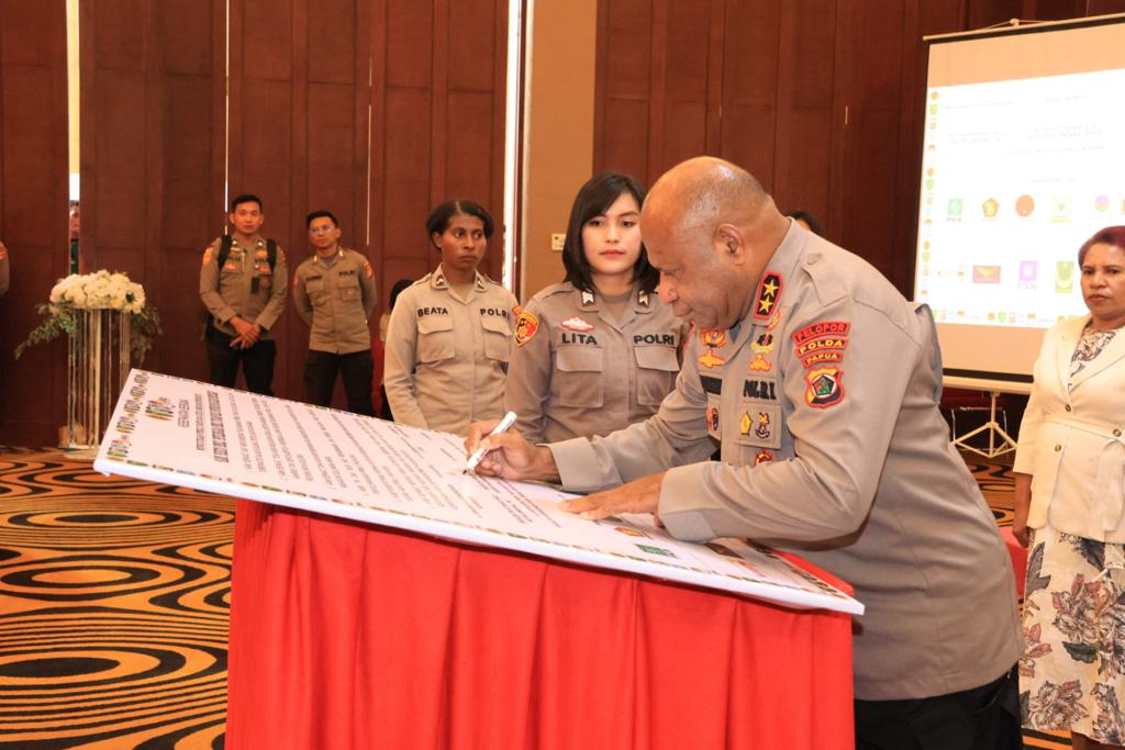 Kapolda Papua dan Pemerintah Provinsi Papua Selatan Bersinergi untuk Sukseskan Pemilu 2024