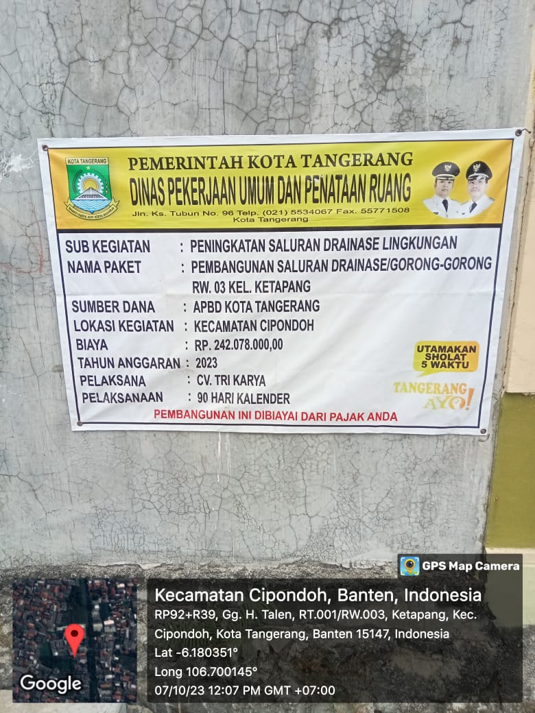 Galian draenase pemasangan U-Ditch Tidak Sesuai spekifikasi teknis Asal jadi