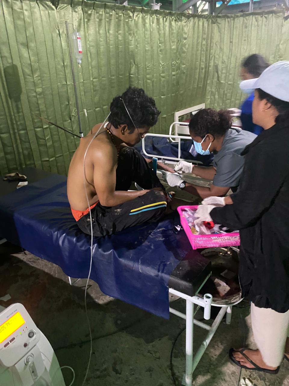 Polisi Kejar Para Pelaku Penyerangan Terhadap Pekerja Pembangunan Puskesmas Omukia