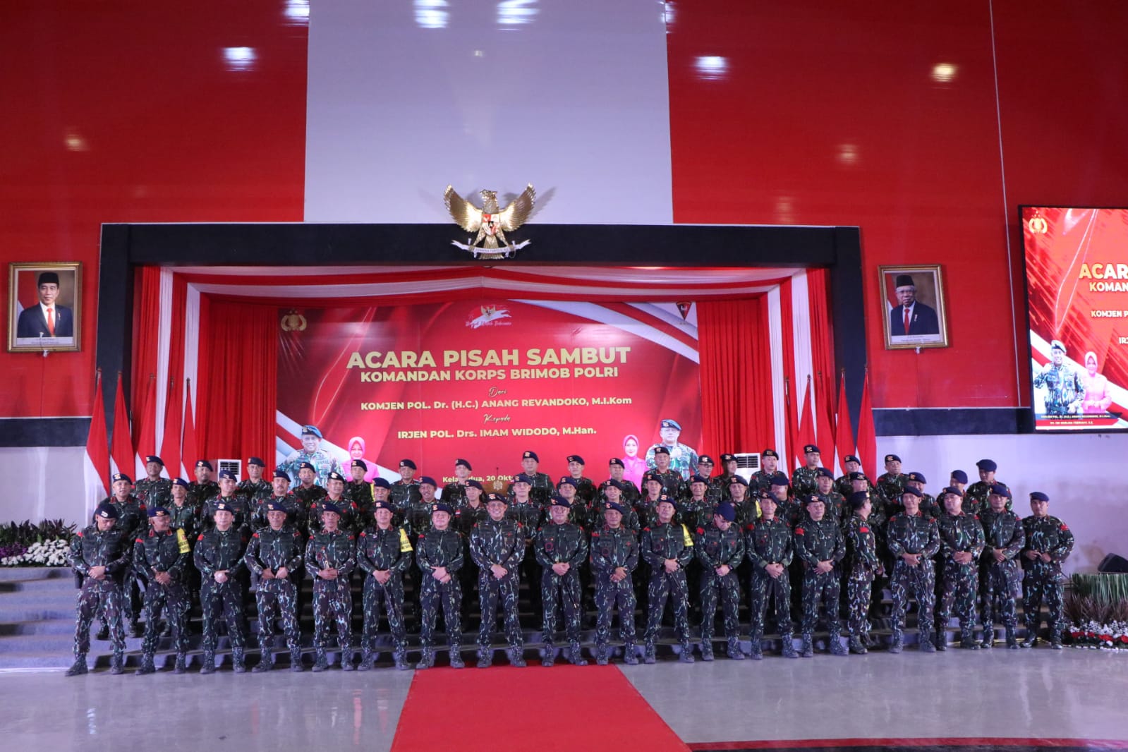 Brigjen Pol Ramdani Hidayat Hadiri Pisah Sambut Komandan Korps Brimob Polri
